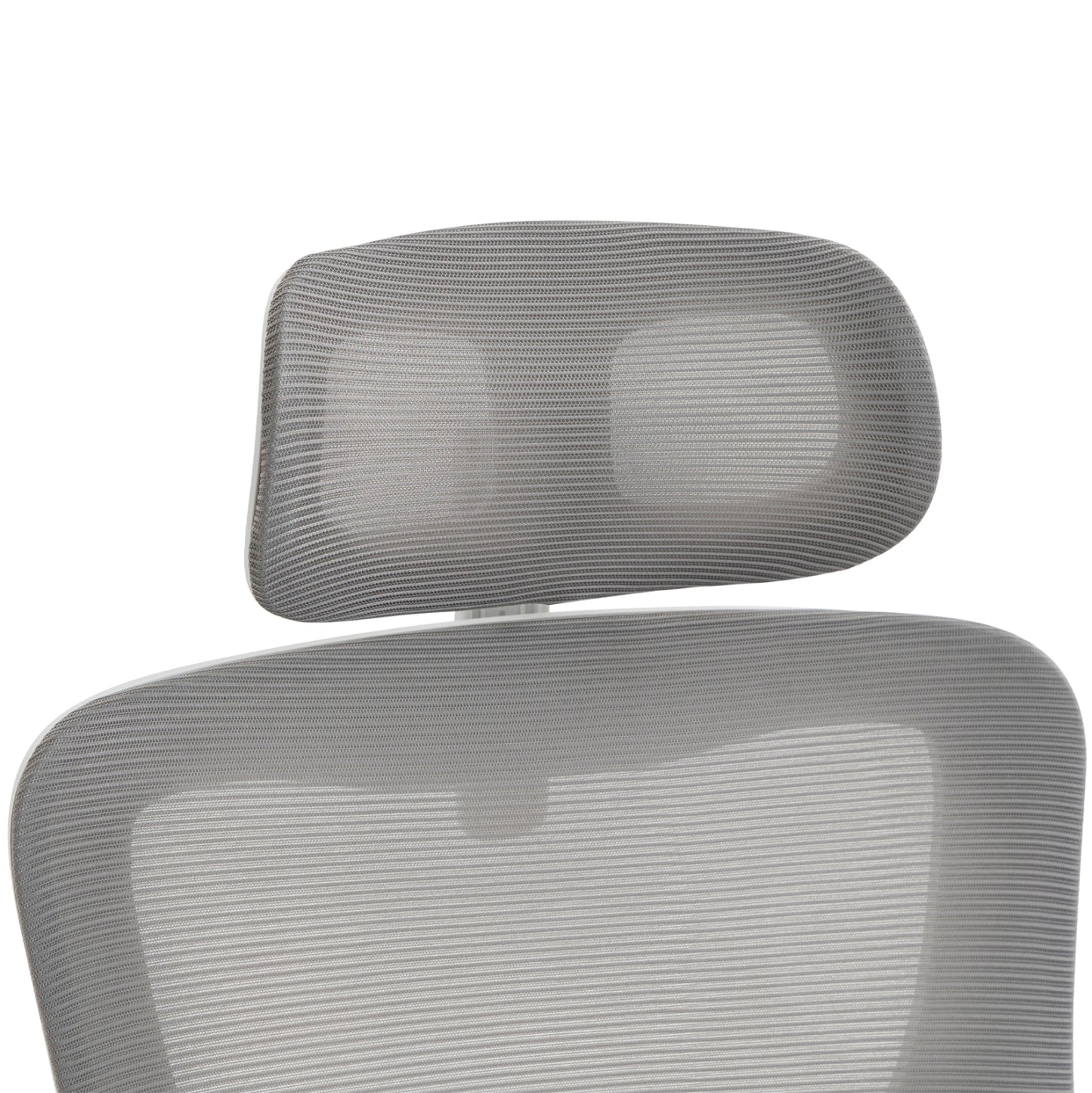 OFFICE CHAIR KESI HM1222.02 LIGHT GREY MESH FABRIC--WHITE PP 52x50x122Hcm.