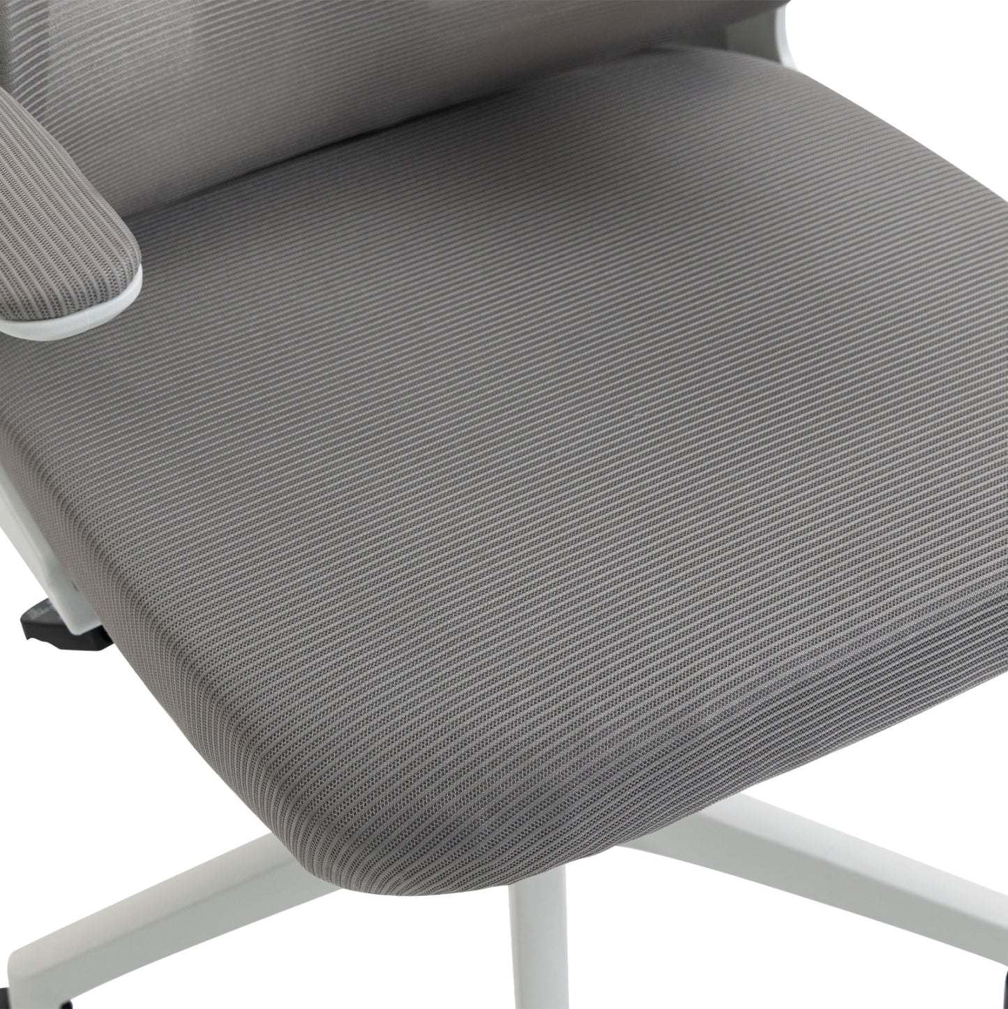 OFFICE CHAIR KESI HM1222.02 LIGHT GREY MESH FABRIC--WHITE PP 52x50x122Hcm.