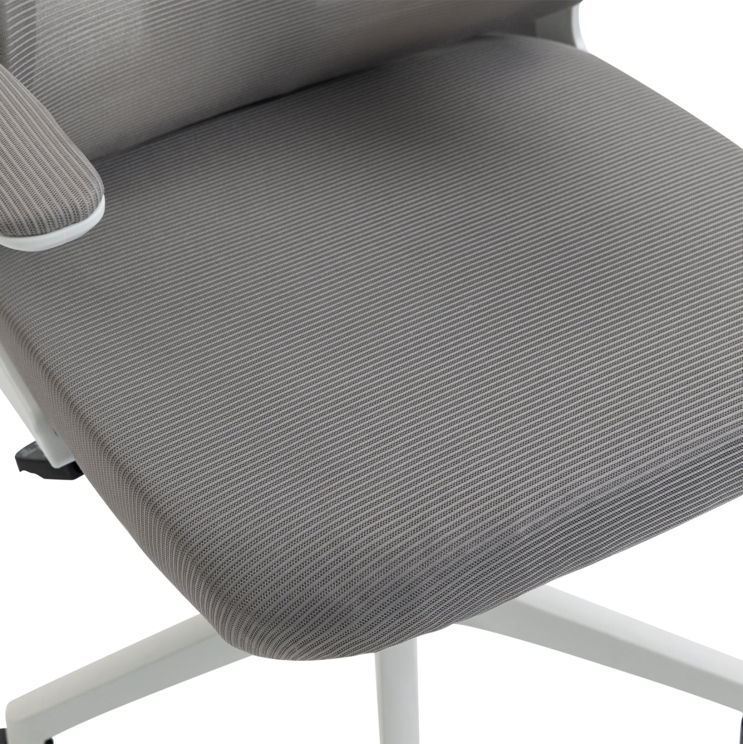 OFFICE CHAIR KESI HM1222.02 LIGHT GREY MESH FABRIC--WHITE PP 52x50x122Hcm.