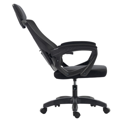 OFFICE CHAIR SALAS HM1223.01 POLYPROPYLENE & MESH IN BLACK 60x60x118-128Hcm.