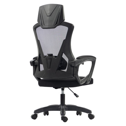 OFFICE CHAIR SALAS HM1223.01 POLYPROPYLENE & MESH IN BLACK 60x60x118-128Hcm.