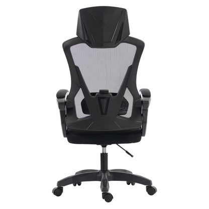 OFFICE CHAIR SALAS HM1223.01 POLYPROPYLENE & MESH IN BLACK 60x60x118-128Hcm.
