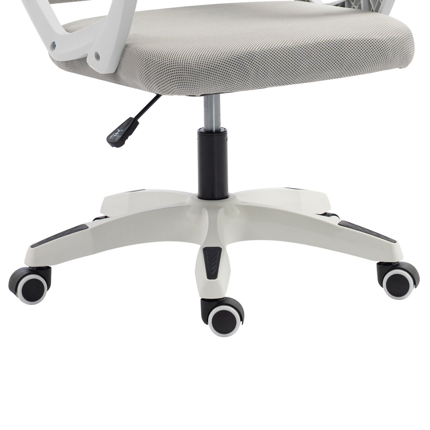 OFFICE CHAIR SALAS HM1223.02 P.P. IN WHITE--MESH FABRIC IN LIGHT GREY 60x60x118-128Hcm.
