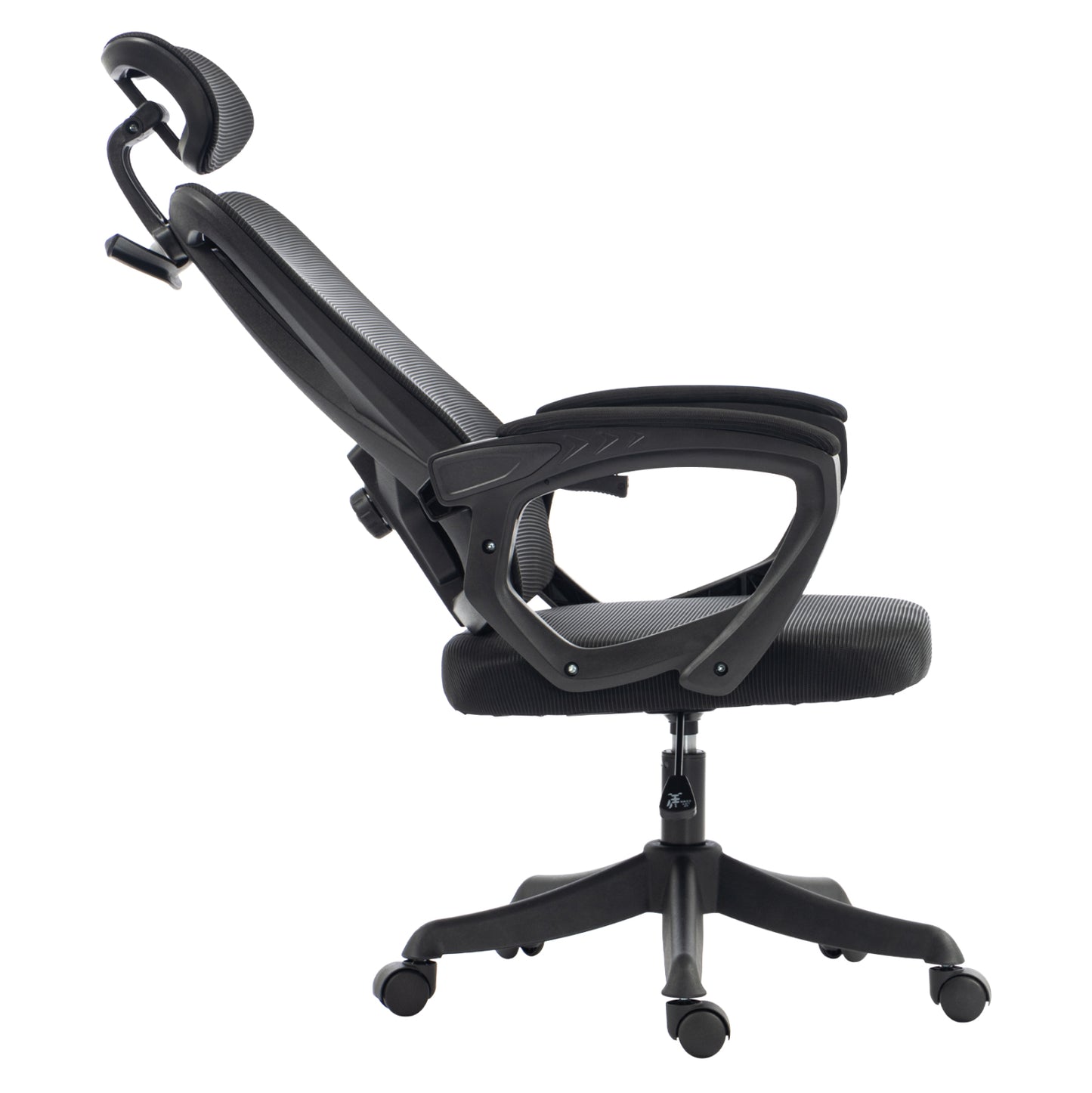 OFFICE CHAIR FRANTIC HM1224.01 BLACK MESH & POLYPROPYLENE 60x60x134Hcm.