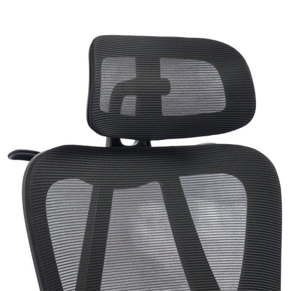OFFICE CHAIR FRANTIC HM1224.01 BLACK MESH & POLYPROPYLENE 60x60x134Hcm.
