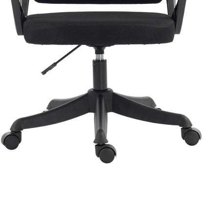 OFFICE CHAIR FRANTIC HM1224.01 BLACK MESH & POLYPROPYLENE 60x60x134Hcm.