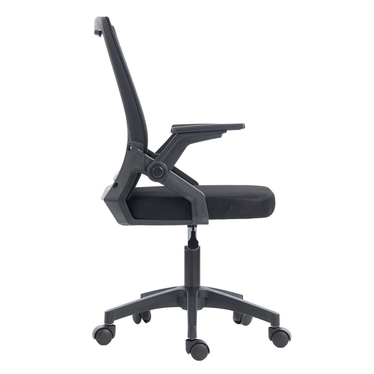 OFFICE CHAIR ZENITH HM1225.01 PP & MESH IN BLACK 60x60x92-100Hcm