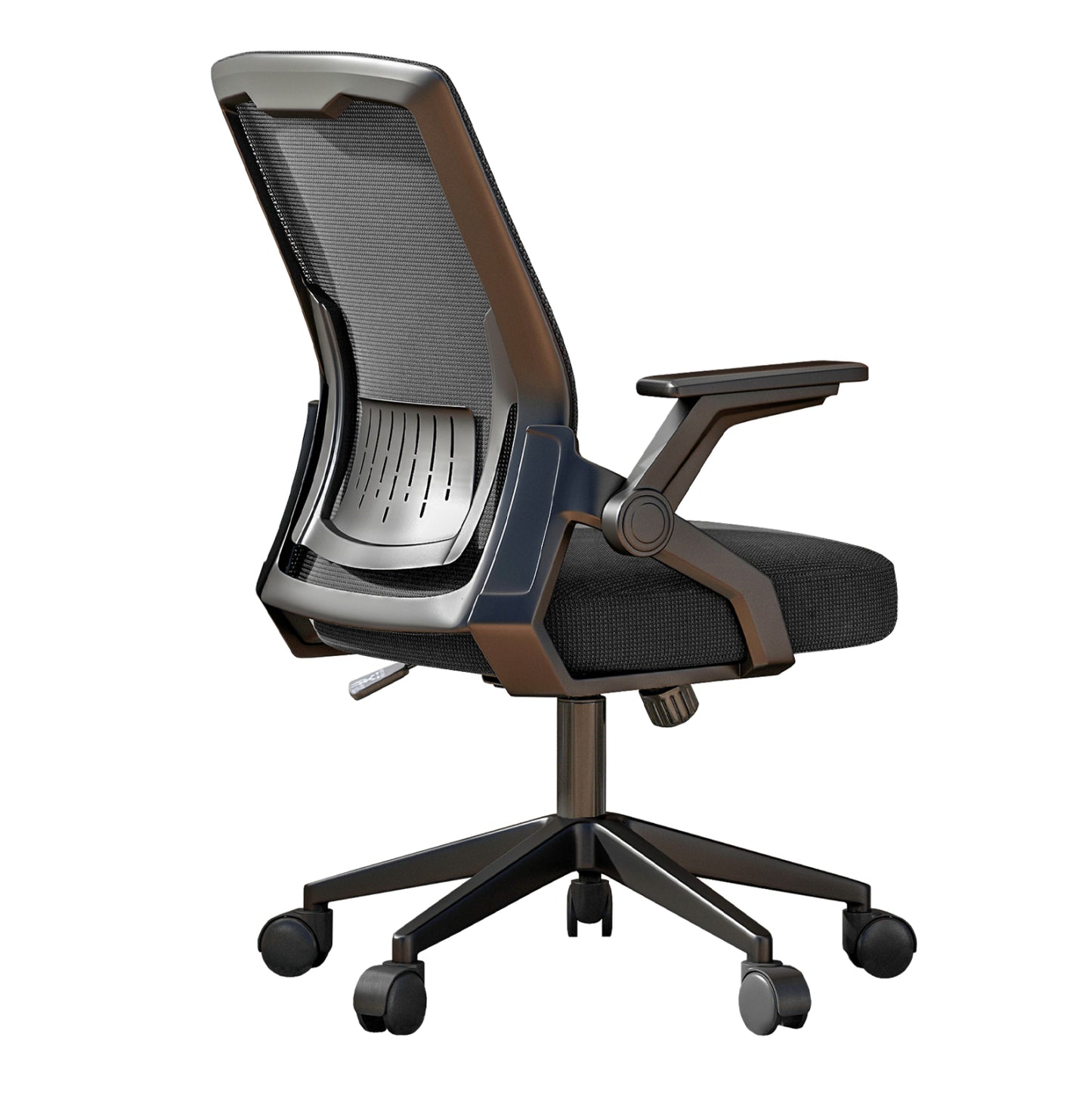 OFFICE CHAIR ZENITH HM1225.01 PP & MESH IN BLACK 60x60x92-100Hcm