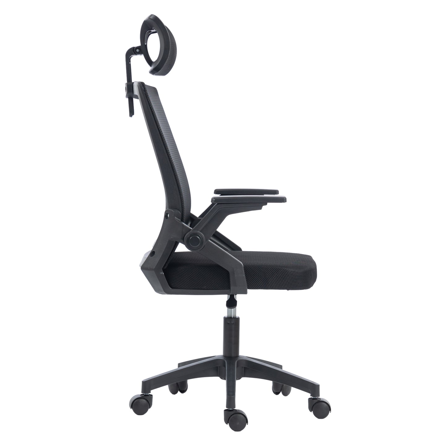 OFFICE CHAIR MATRON HM1226.01 BLACK PP & MESH FABRIC 47x47x128Hcm.