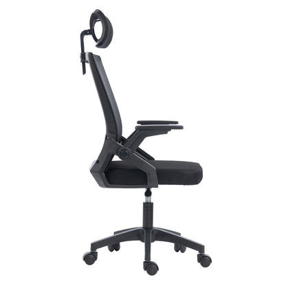 OFFICE CHAIR MATRON HM1226.01 BLACK PP & MESH FABRIC 47x47x128Hcm.