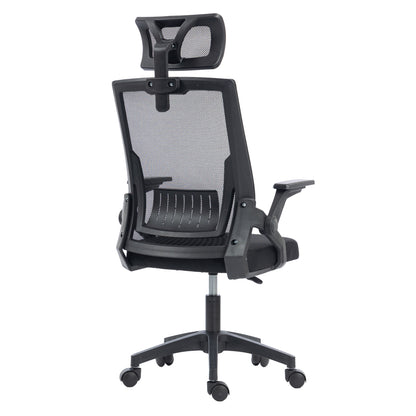 OFFICE CHAIR MATRON HM1226.01 BLACK PP & MESH FABRIC 47x47x128Hcm.