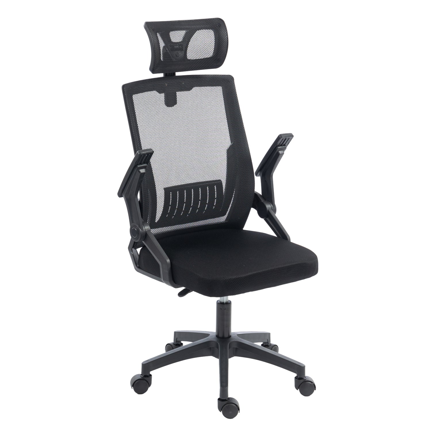 OFFICE CHAIR MATRON HM1226.01 BLACK PP & MESH FABRIC 47x47x128Hcm.
