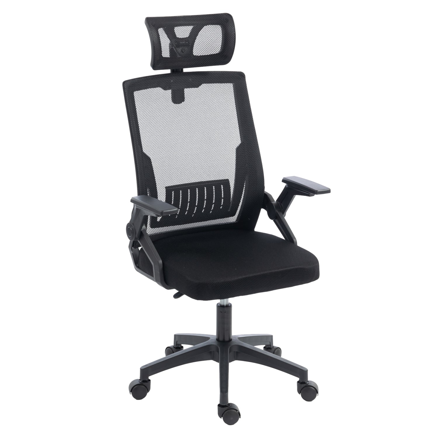 OFFICE CHAIR MATRON HM1226.01 BLACK PP & MESH FABRIC 47x47x128Hcm.