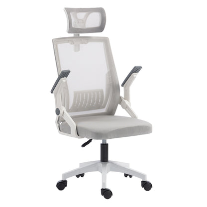 OFFICE CHAIR MATRON HM1226.02 WHITE PP--LIGHT GREY MESH FABRIC 47x47x128Hcm.