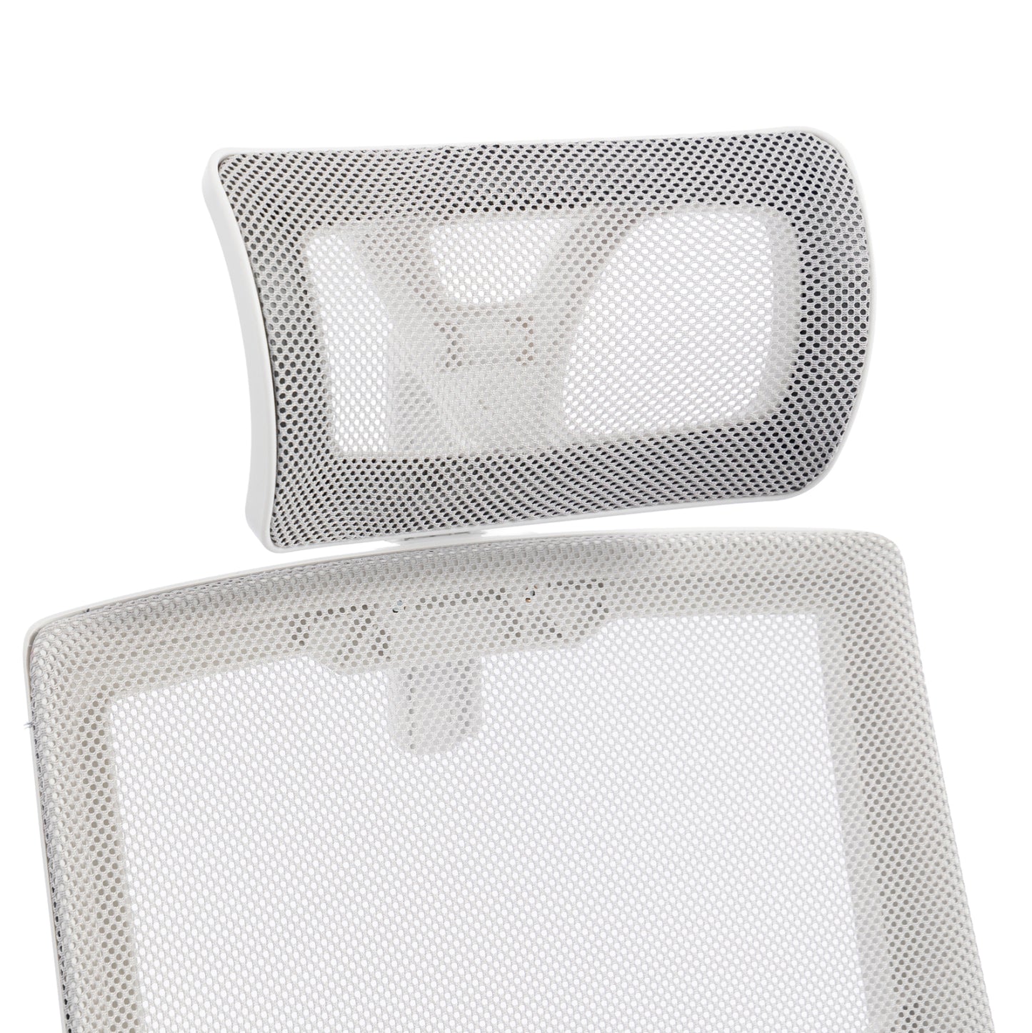 OFFICE CHAIR MATRON HM1226.02 WHITE PP--LIGHT GREY MESH FABRIC 47x47x128Hcm.