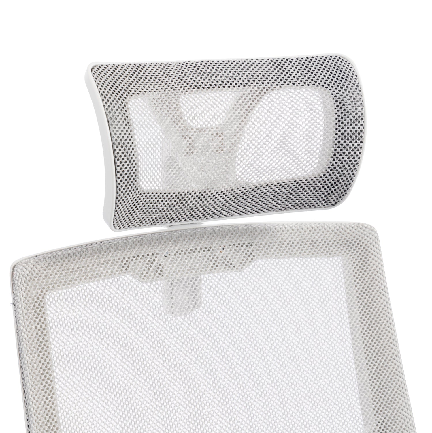 OFFICE CHAIR MATRON HM1226.02 WHITE PP--LIGHT GREY MESH FABRIC 47x47x128Hcm.