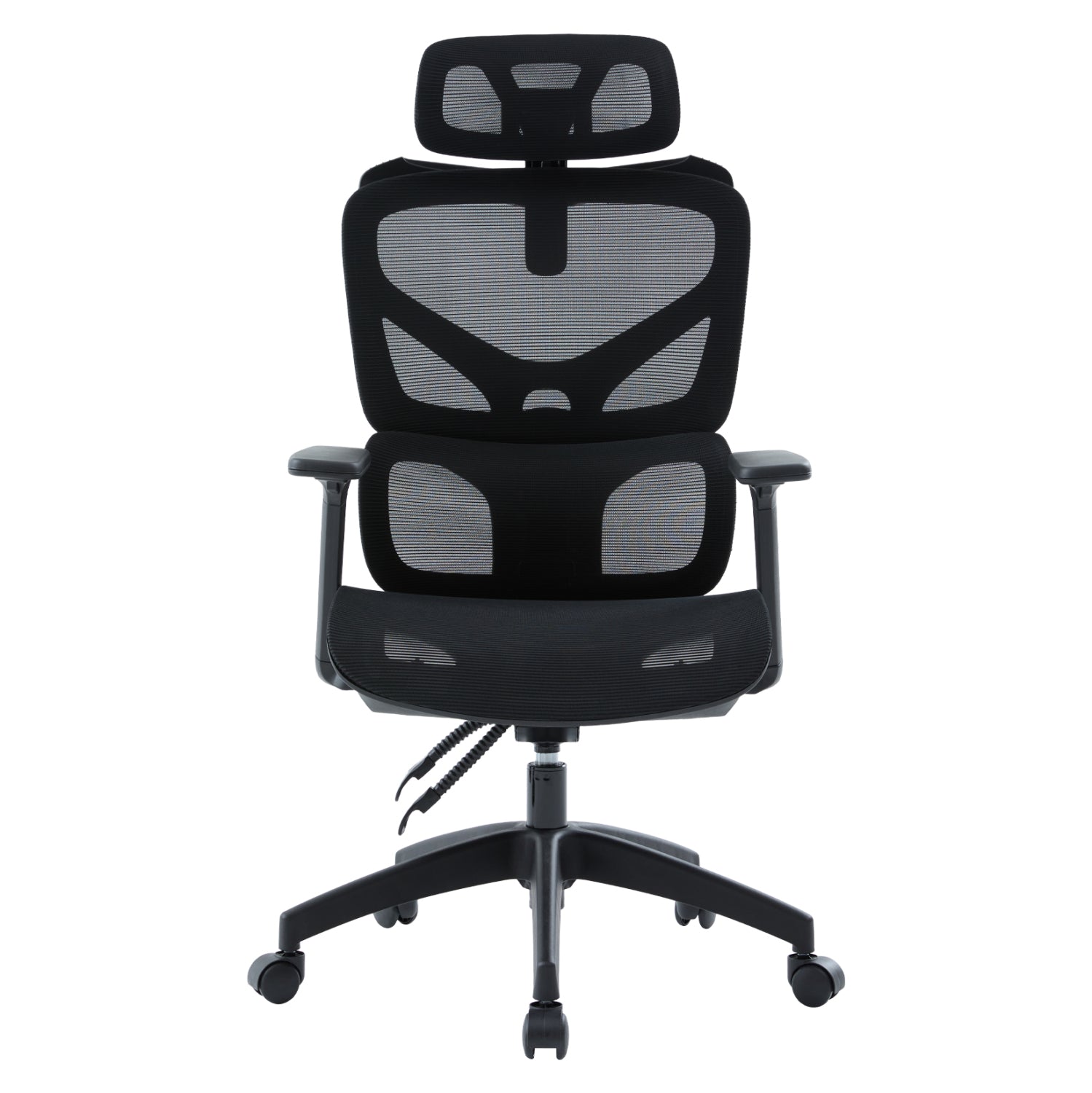 OFFICE CHAIR APEX HM1227.01 BLACK MESH FABRIC & PP 68x68x120-130Hcm.