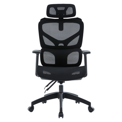 OFFICE CHAIR APEX HM1227.01 BLACK MESH FABRIC & PP 68x68x120-130Hcm.
