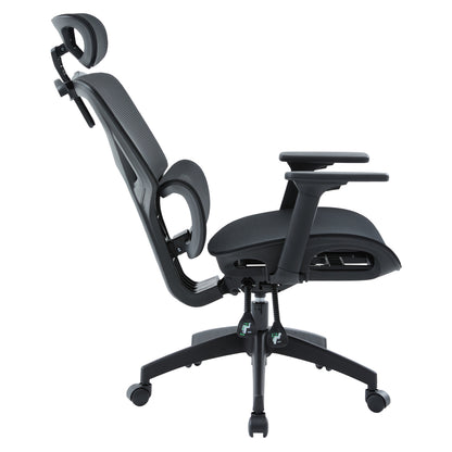 OFFICE CHAIR APEX HM1227.01 BLACK MESH FABRIC & PP 68x68x120-130Hcm.