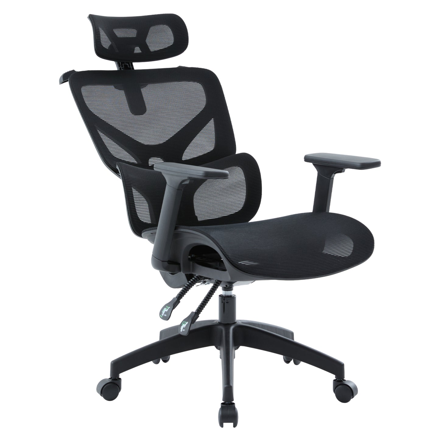 OFFICE CHAIR APEX HM1227.01 BLACK MESH FABRIC & PP 68x68x120-130Hcm.