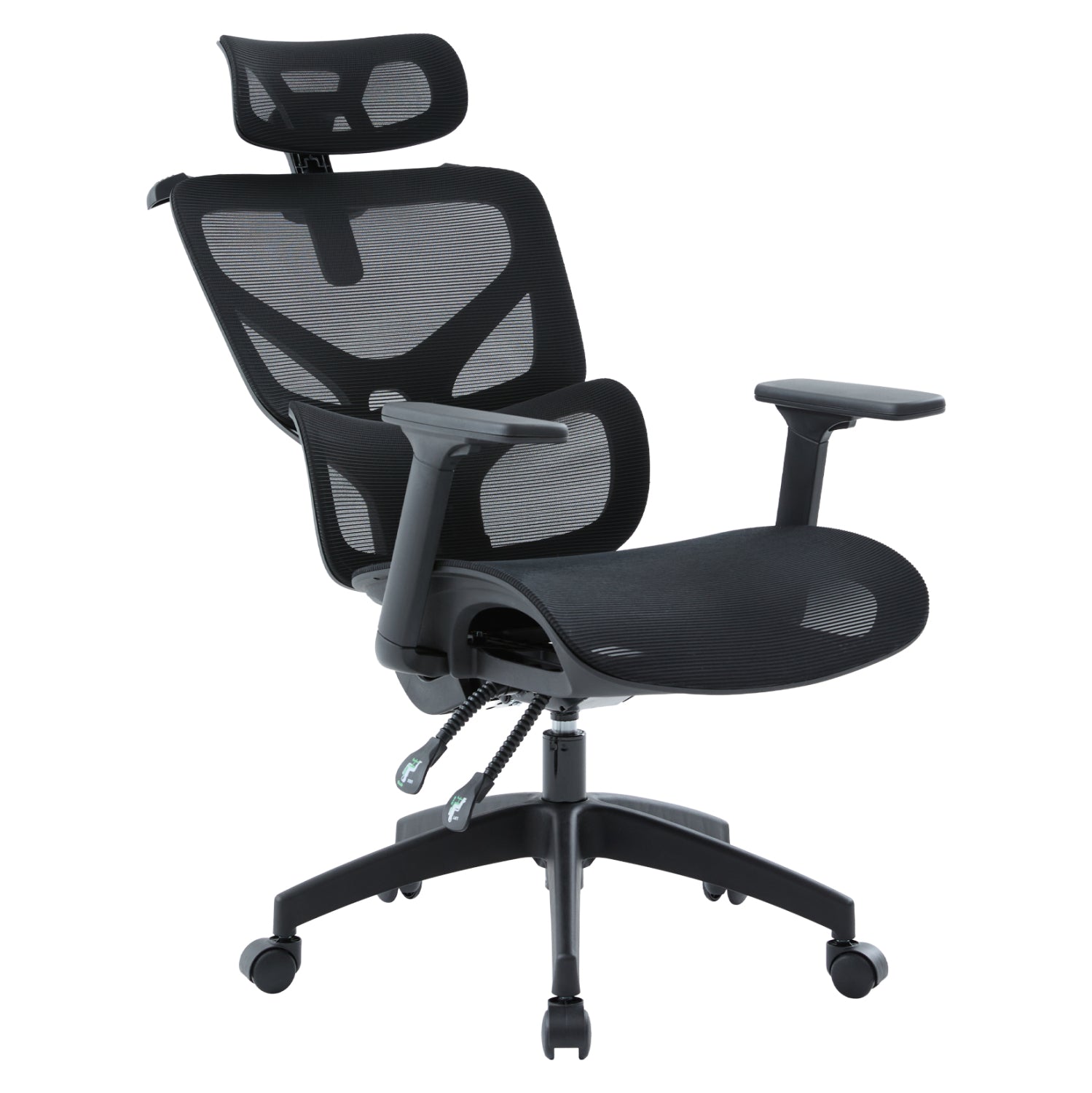 OFFICE CHAIR APEX HM1227.01 BLACK MESH FABRIC & PP 68x68x120-130Hcm.