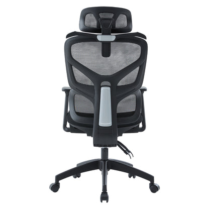 OFFICE CHAIR APEX HM1227.01 BLACK MESH FABRIC & PP 68x68x120-130Hcm.