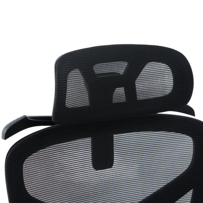 OFFICE CHAIR APEX HM1227.01 BLACK MESH FABRIC & PP 68x68x120-130Hcm.