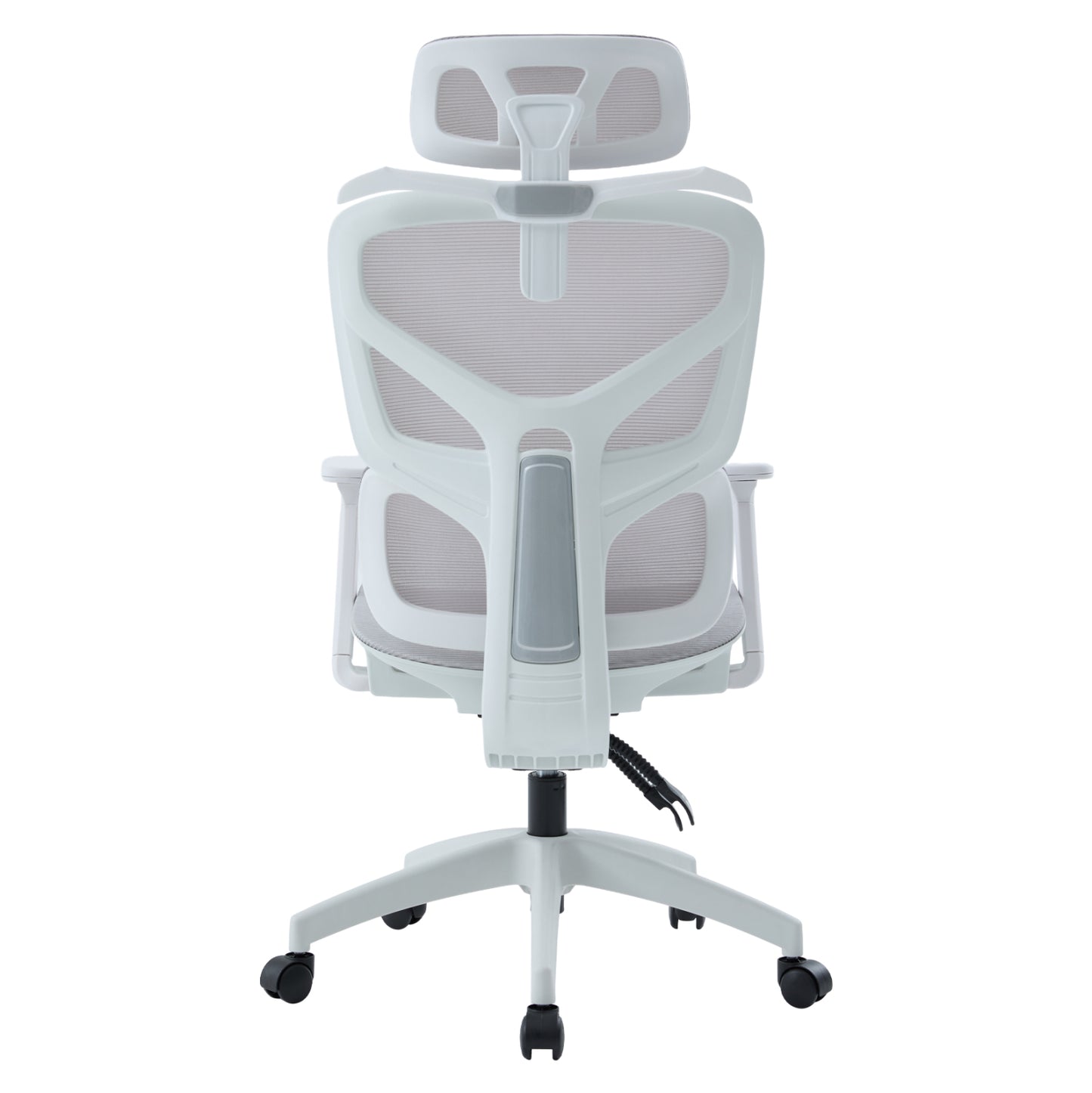 OFFICE CHAIR APEX HM1227.02 WHITE PP--LIGHT GREY MESH FABRIC 68x68x120-130Hcm.