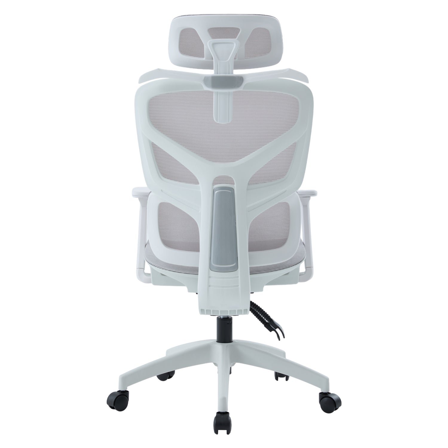 OFFICE CHAIR APEX HM1227.02 WHITE PP--LIGHT GREY MESH FABRIC 68x68x120-130Hcm.