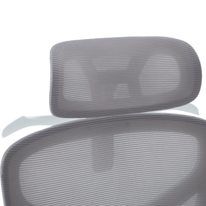 OFFICE CHAIR APEX HM1227.02 WHITE PP--LIGHT GREY MESH FABRIC 68x68x120-130Hcm.