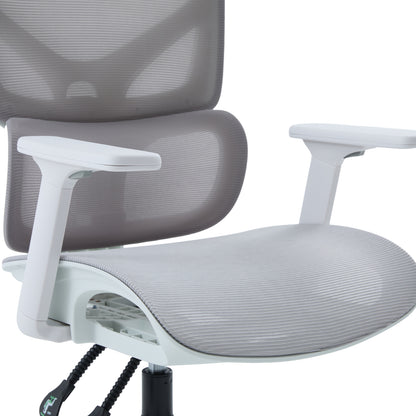 OFFICE CHAIR APEX HM1227.02 WHITE PP--LIGHT GREY MESH FABRIC 68x68x120-130Hcm.