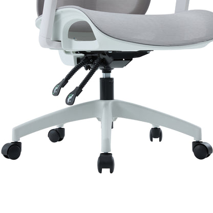 OFFICE CHAIR APEX HM1227.02 WHITE PP--LIGHT GREY MESH FABRIC 68x68x120-130Hcm.