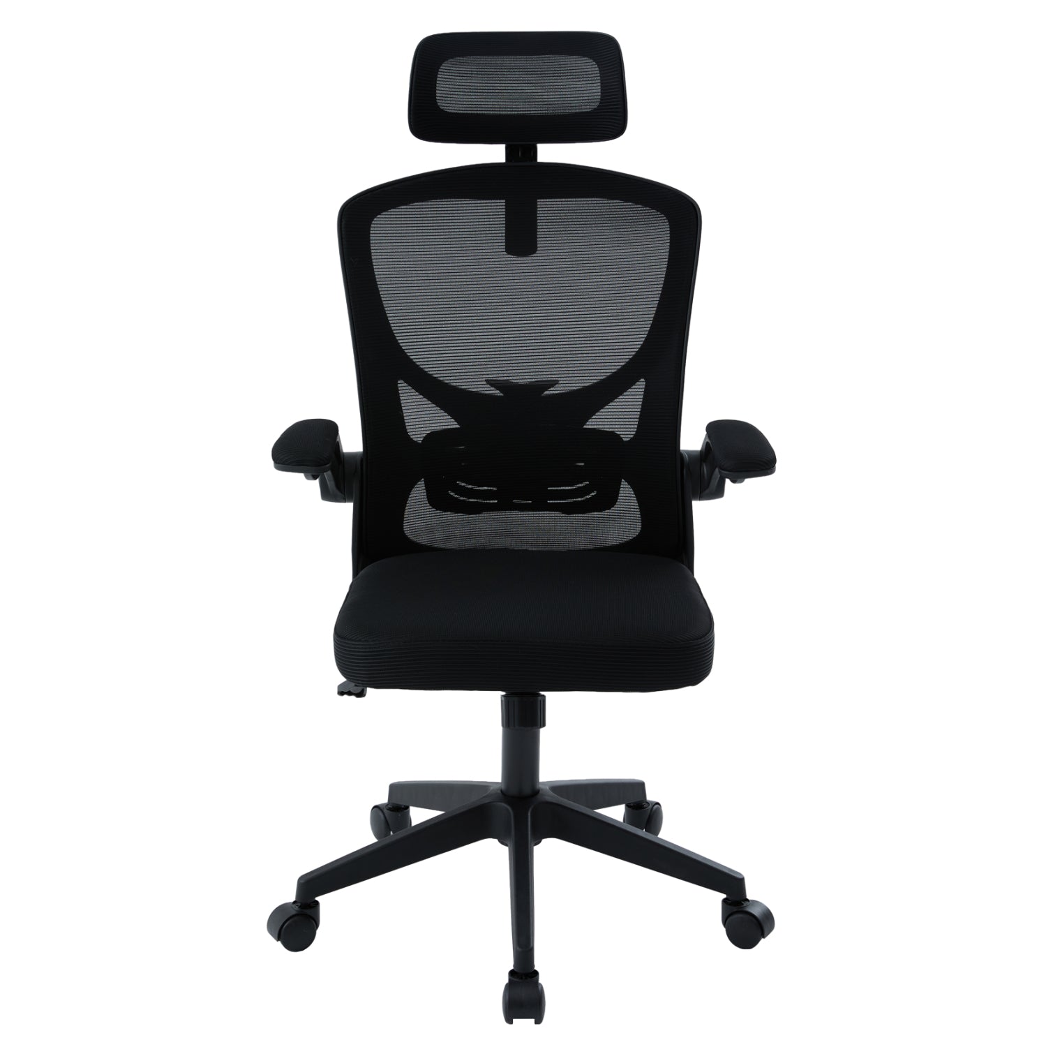 OFFICE CHAIR FLOATER HM1230.01 BLACK MESH FABRIC & PP 62x62x106-116Hcm.
