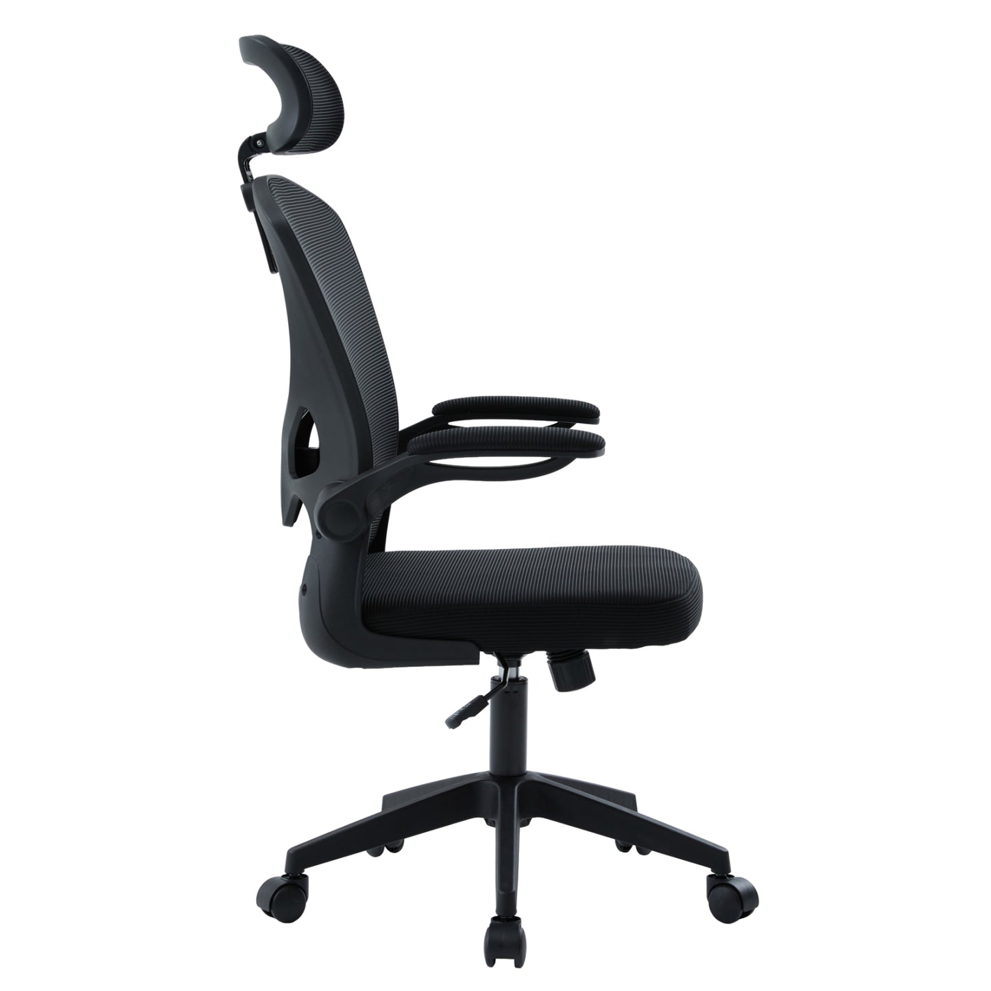 OFFICE CHAIR FLOATER HM1230.01 BLACK MESH FABRIC & PP 62x62x106-116Hcm.