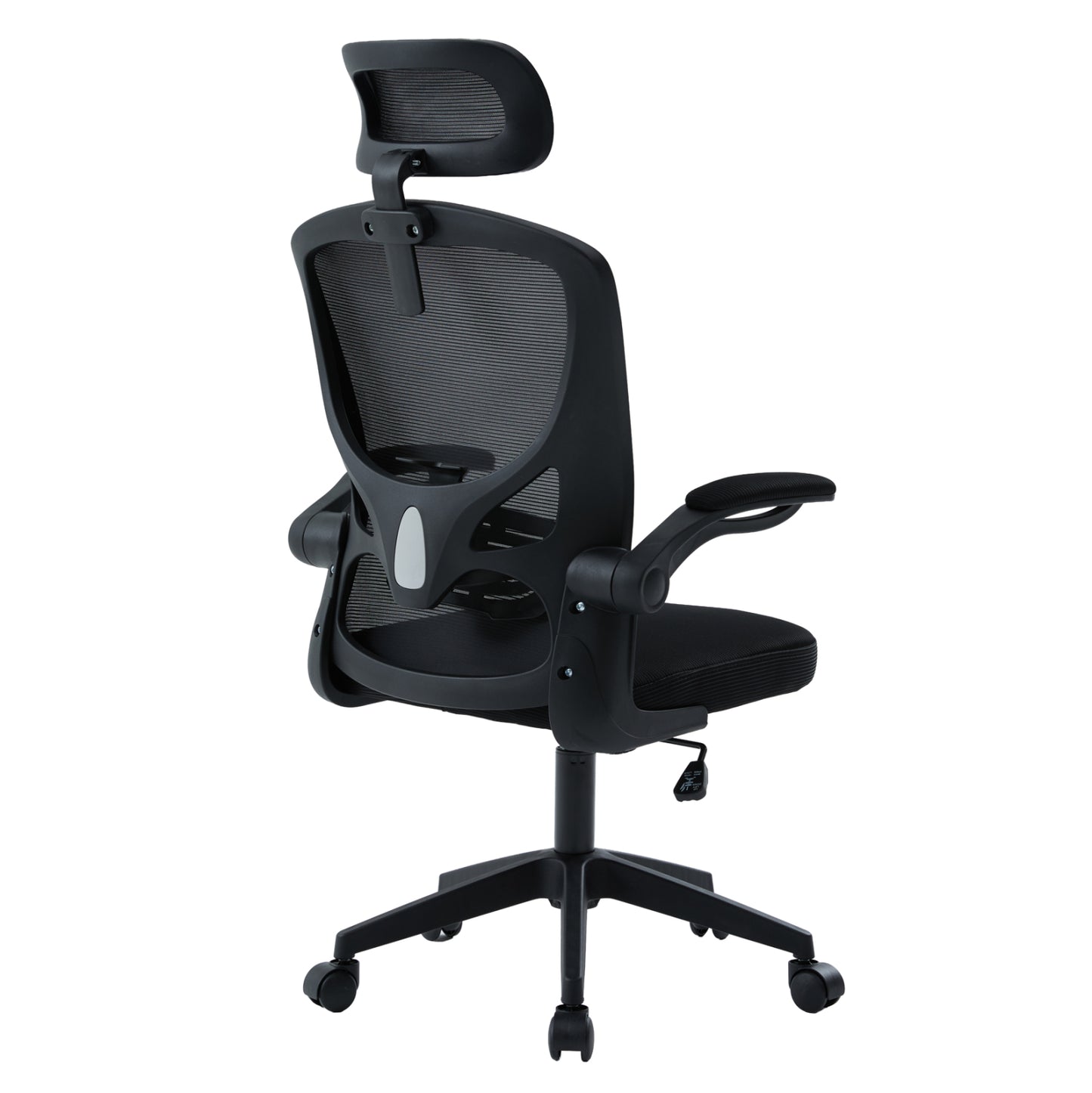 OFFICE CHAIR FLOATER HM1230.01 BLACK MESH FABRIC & PP 62x62x106-116Hcm.