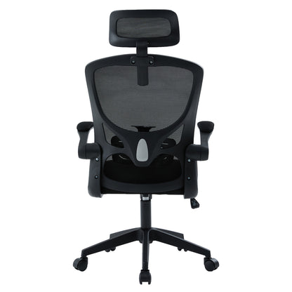 OFFICE CHAIR FLOATER HM1230.01 BLACK MESH FABRIC & PP 62x62x106-116Hcm.