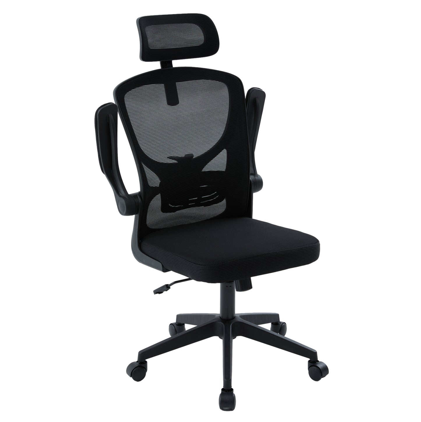 OFFICE CHAIR FLOATER HM1230.01 BLACK MESH FABRIC & PP 62x62x106-116Hcm.
