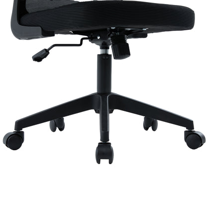OFFICE CHAIR FLOATER HM1230.01 BLACK MESH FABRIC & PP 62x62x106-116Hcm.