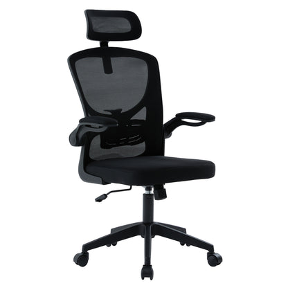 OFFICE CHAIR FLOATER HM1230.01 BLACK MESH FABRIC & PP 62x62x106-116Hcm.