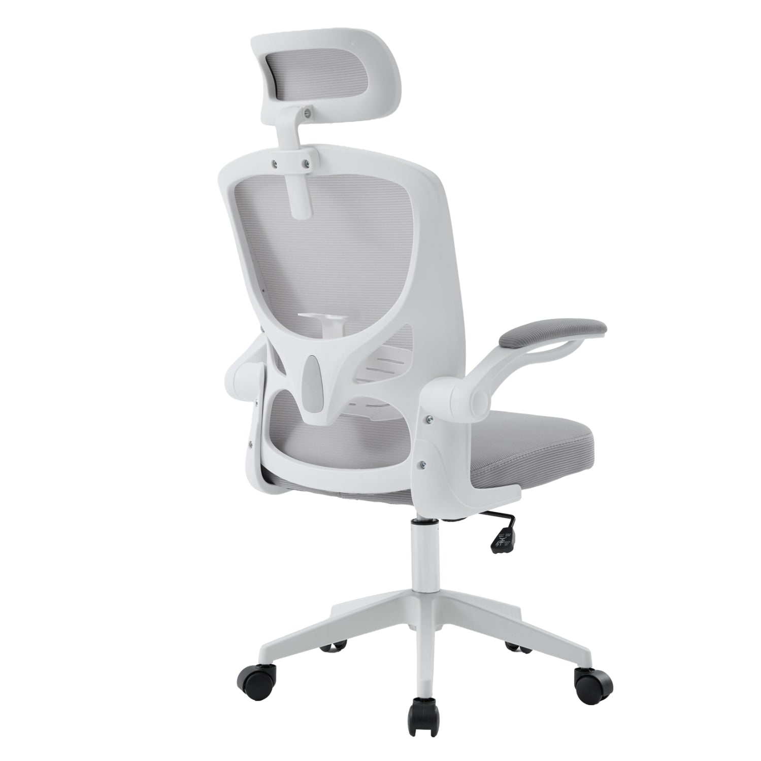 OFFICE CHAIR FLOATER HM1230.02 WHITE PP--LIGHT GREY MESH 62x62x106-116Hcm.