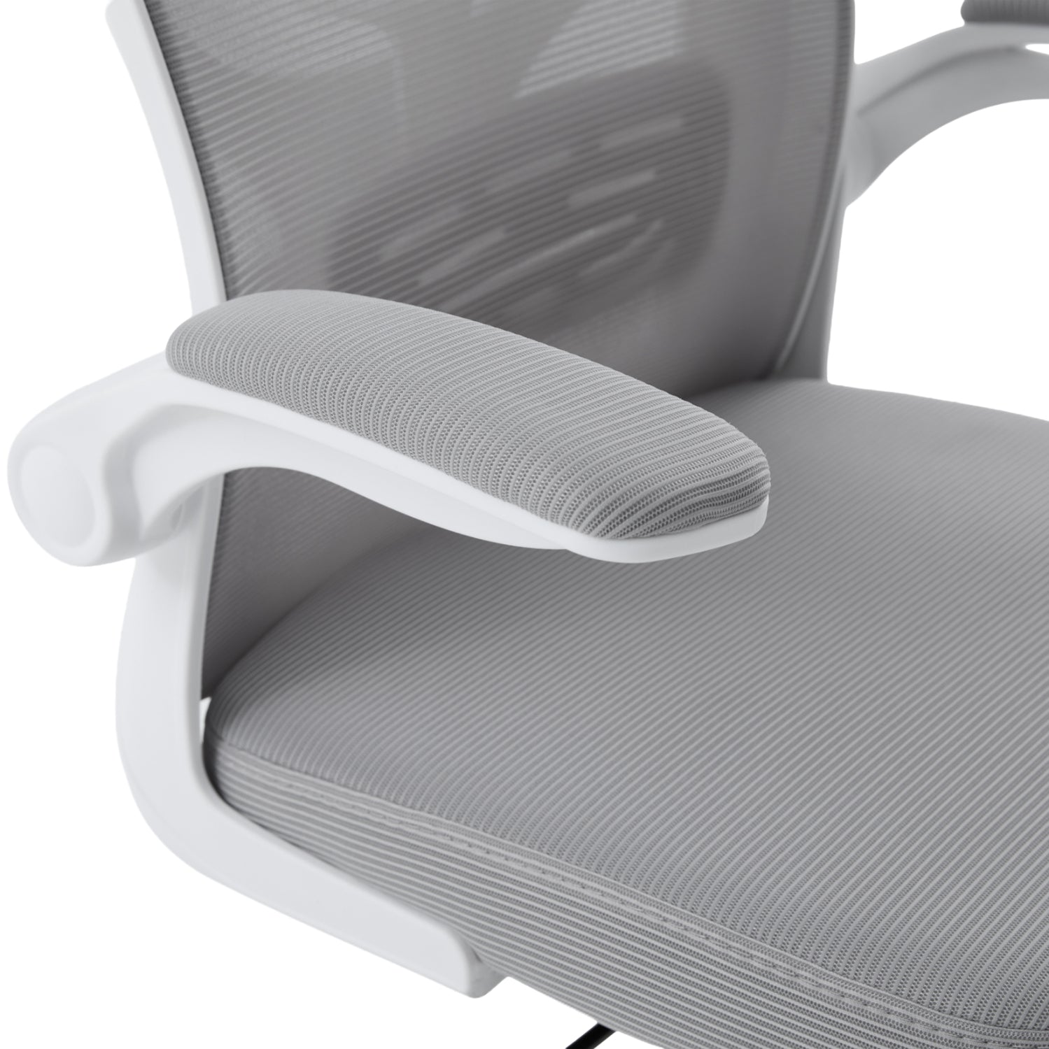 OFFICE CHAIR FLOATER HM1230.02 WHITE PP--LIGHT GREY MESH 62x62x106-116Hcm.
