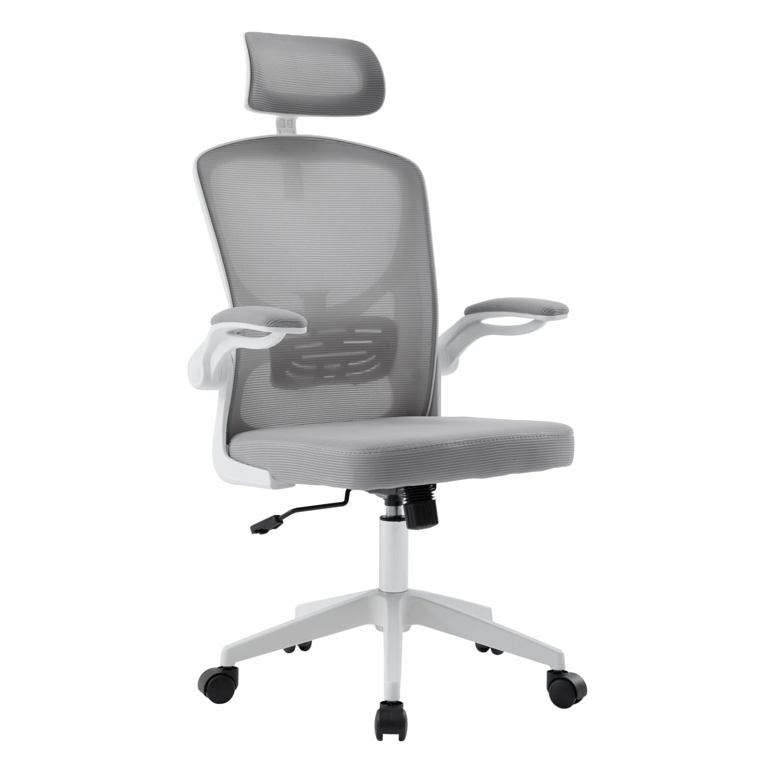 OFFICE CHAIR FLOATER HM1230.02 WHITE PP--LIGHT GREY MESH 62x62x106-116Hcm.