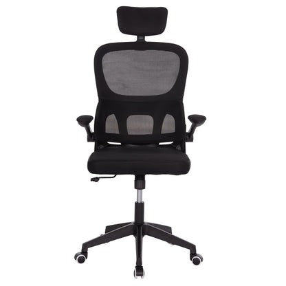 OFFICE CHAIR BASTON HM18236.01 BLACK MESH FABRIC & PP FRAME 64x60x117-127Hcm.