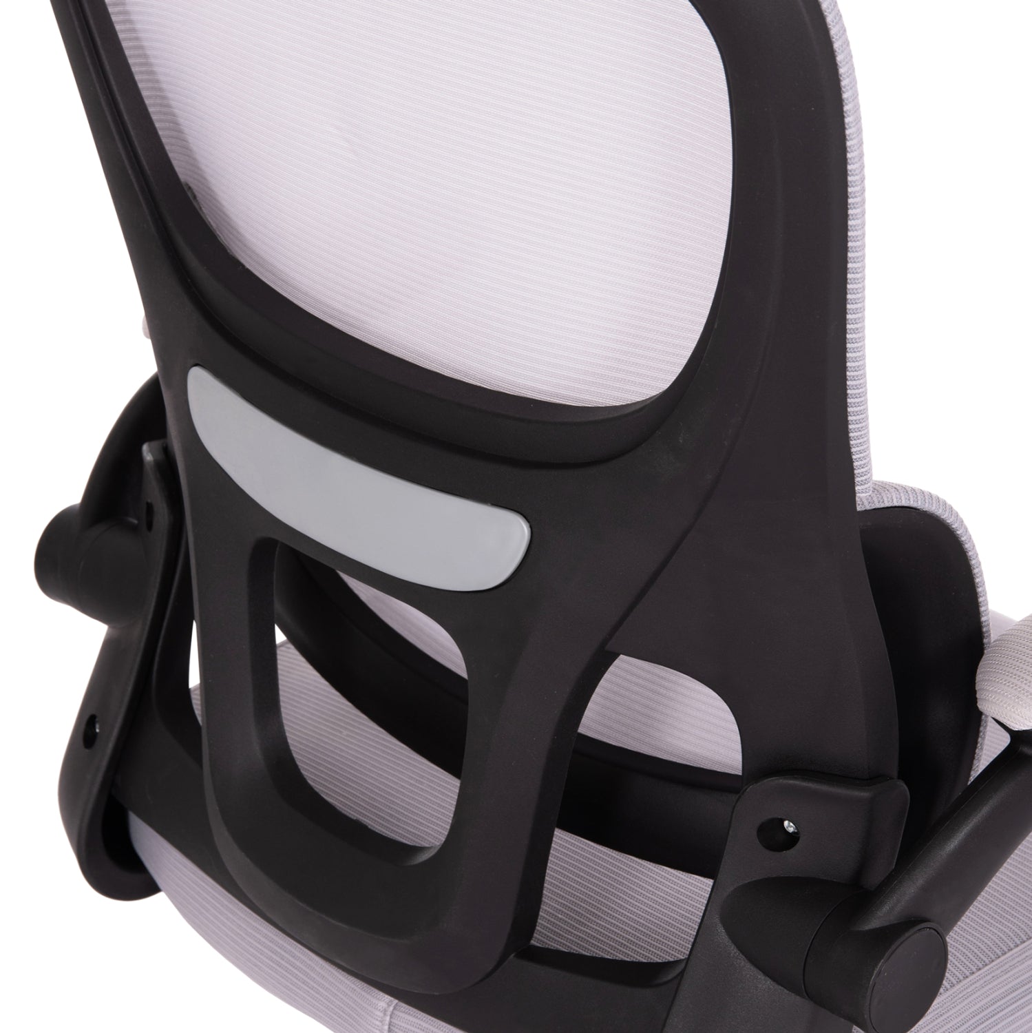 OFFICE CHAIR BASTON HM18236.02 GREY MESH FABRIC & BLACK PP FRAME 64x60x127Hcm.