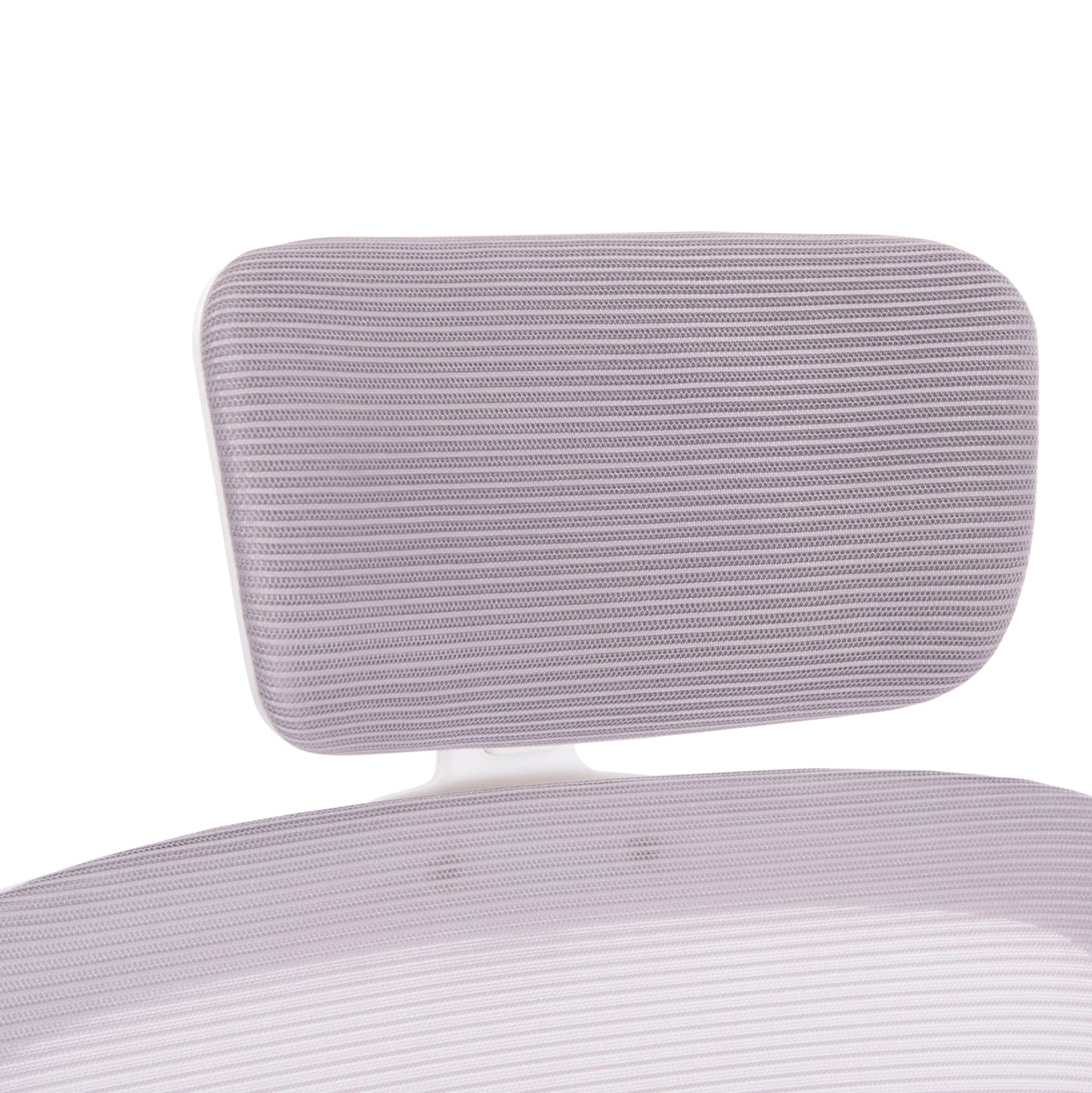 OFFICE CHAIR BASTON HM18236.03 GREY MESH FABRIC & WHITE PP FRAME 64x60x127Hcm.