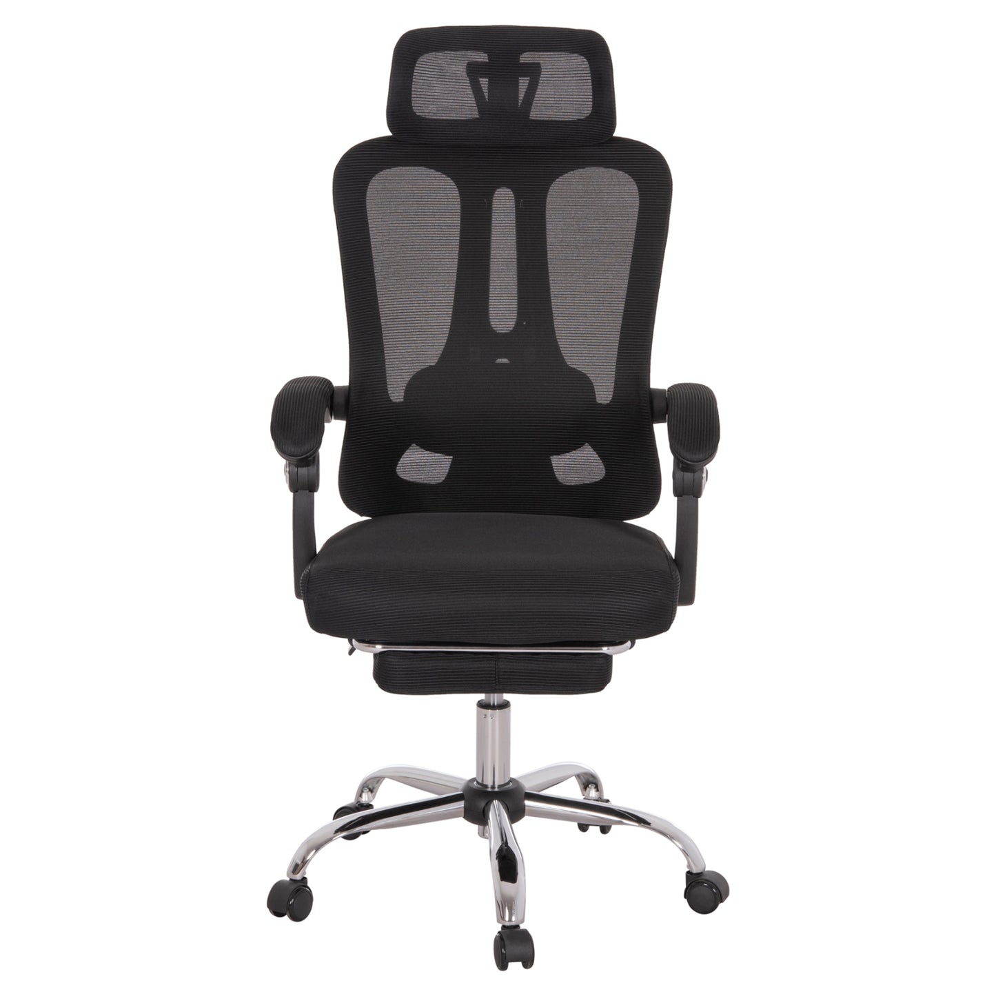 OFFICE CHAIR BARNET HM18258.01 BLACK MESH-BLACK FRAME NYLON 61x62x123Hcm.