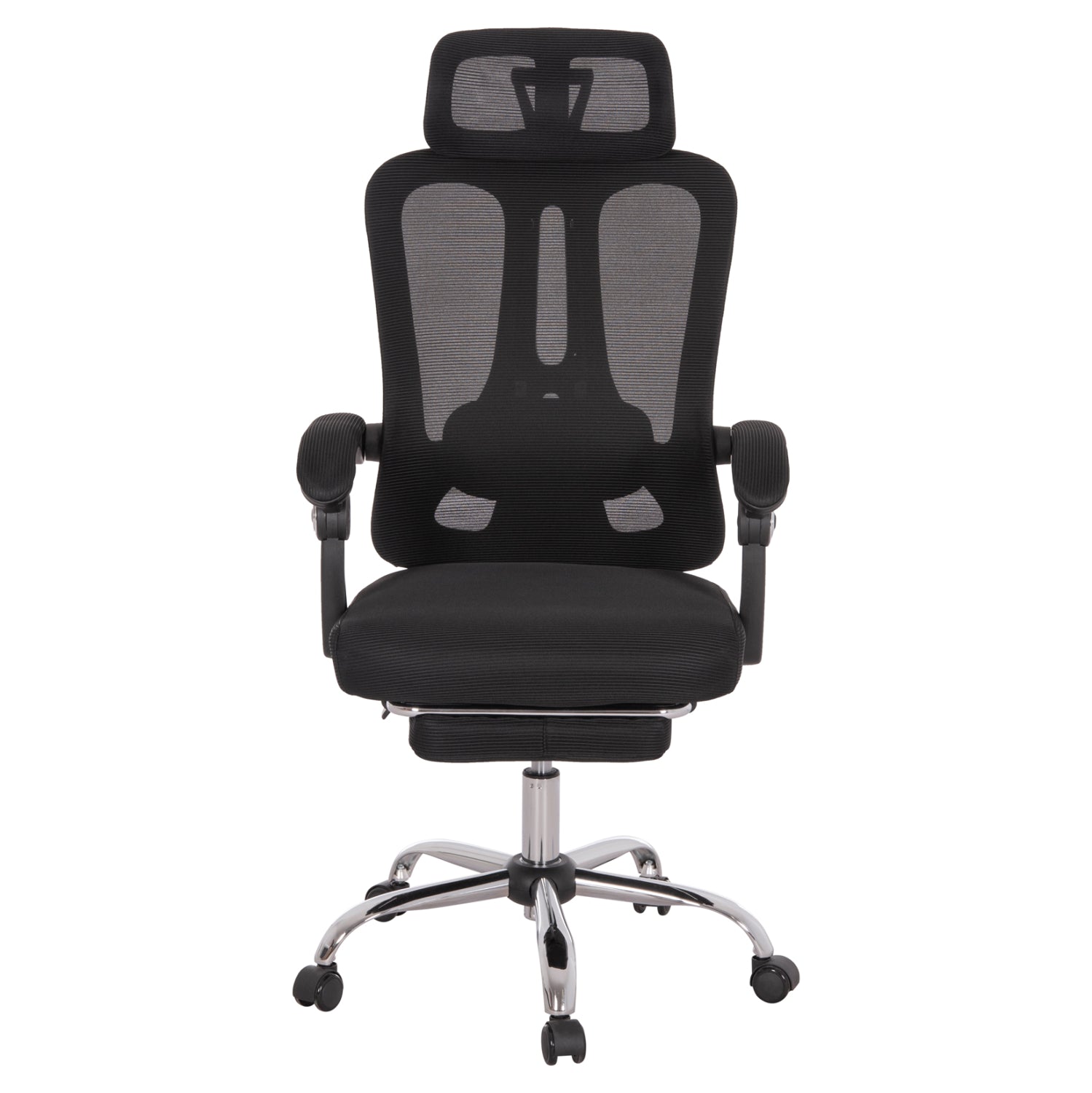 OFFICE CHAIR BARNET HM18258.01 BLACK MESH-BLACK FRAME NYLON 61x62x123Hcm.