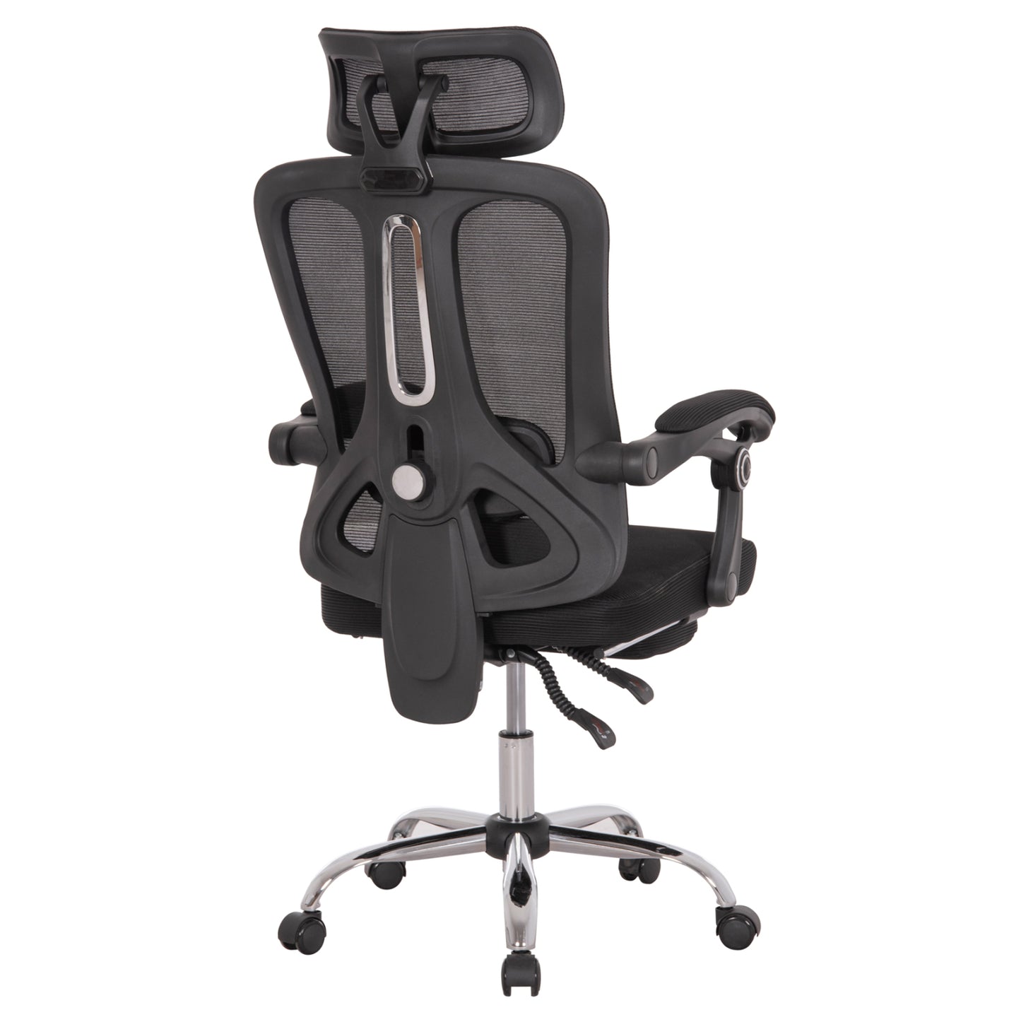 OFFICE CHAIR BARNET HM18258.01 BLACK MESH-BLACK FRAME NYLON 61x62x123Hcm.
