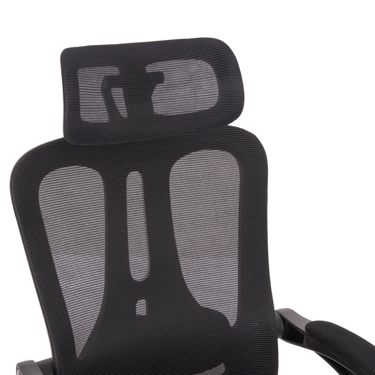 OFFICE CHAIR BARNET HM18258.01 BLACK MESH-BLACK FRAME NYLON 61x62x123Hcm.