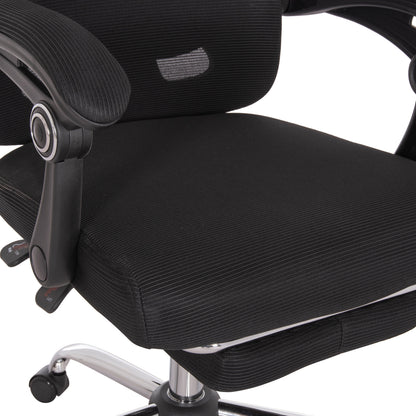 OFFICE CHAIR BARNET HM18258.01 BLACK MESH-BLACK FRAME NYLON 61x62x123Hcm.